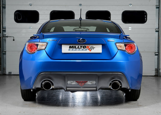 Milltek Sport | Impianto di scarico con silenziatore posteriore e scarico cat-back | GT 86 BRZ I | Omologato ECE