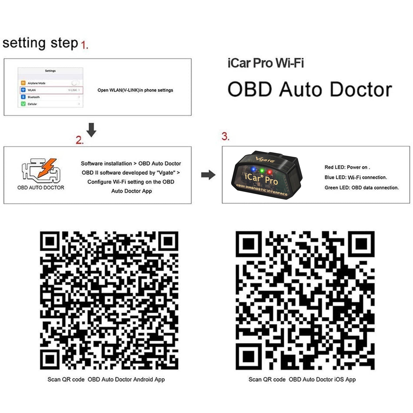 Vgate iCar Pro | Adattatore OBD II WiFi | GT/GR 86 BRZ I & II