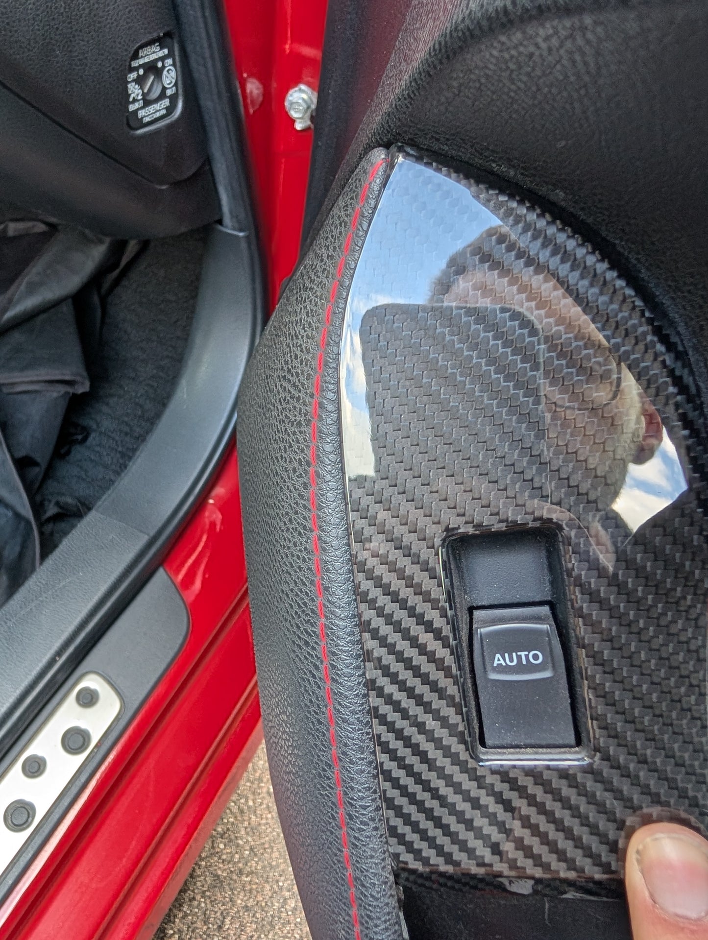 GreenFuchs | Carbon window regulator cover set L & R (stick on) | GT86 & BRZ I