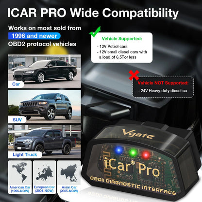 Vgate iCar Pro | Adattatore OBD II WiFi | GT/GR 86 BRZ I &amp; II