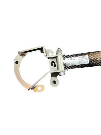 Cusco | Front strut brace - carbon look with BrakeStopper | GT/GR 86 &amp; BRZ I &amp; II