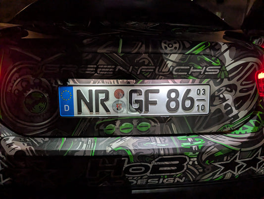 GreenFuchs | LED License Plate Light (with ECE) | GT86 BRZ I