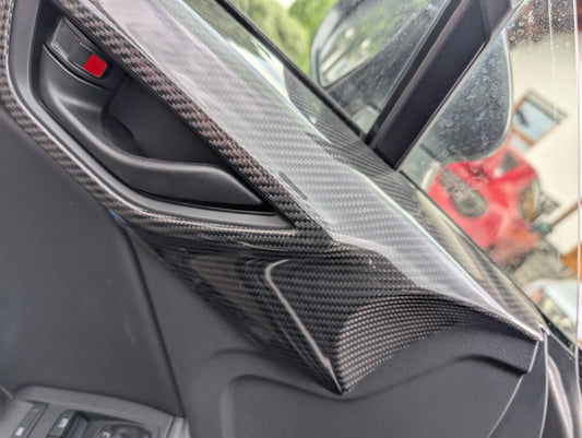 GreenFuchs | Carbon Door Handle Cover Set L&amp;R (Stick on) | GR86 &amp; BRZ II