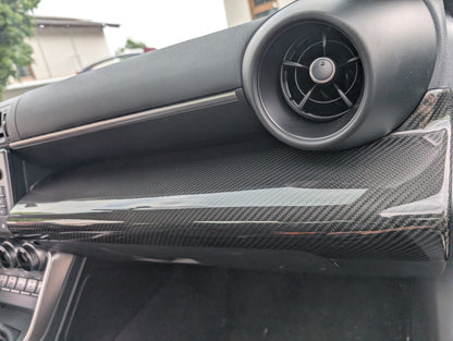 GreenFuchs | Full carbon dashboard cover for passenger (stick-on) | GR86 &amp; BRZ II