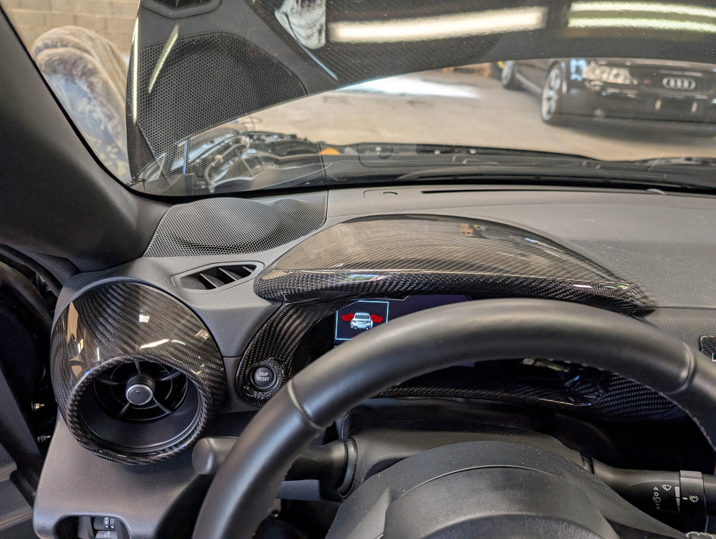 GreenFuchs | Full carbon dashboard cover for passenger (stick-on) | GR86 &amp; BRZ II