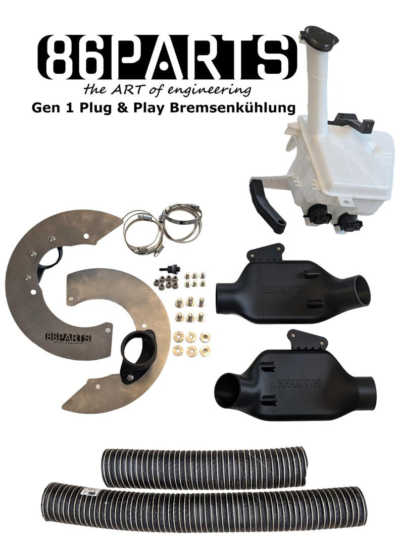 86pARTs | Bremsenkühlung Komplettset plug & play | GT86 & BRZ I